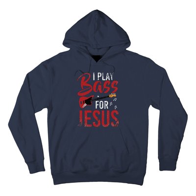 Christian Bassist Bass Player Jesus Bass Guitar Hoodie