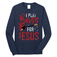 Christian Bassist Bass Player Jesus Bass Guitar Long Sleeve Shirt