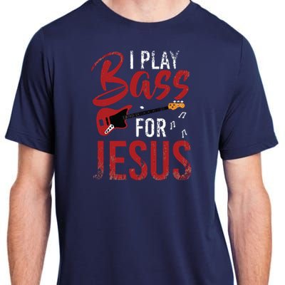 Christian Bassist Bass Player Jesus Bass Guitar Adult ChromaSoft Performance T-Shirt