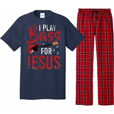 Christian Bassist Bass Player Jesus Bass Guitar Pajama Set