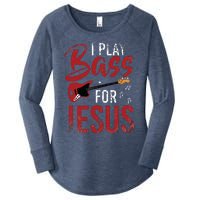 Christian Bassist Bass Player Jesus Bass Guitar Women's Perfect Tri Tunic Long Sleeve Shirt