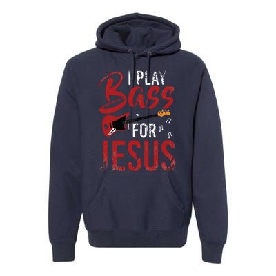 Christian Bassist Bass Player Jesus Bass Guitar Premium Hoodie