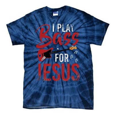 Christian Bassist Bass Player Jesus Bass Guitar Tie-Dye T-Shirt