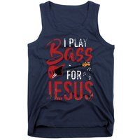 Christian Bassist Bass Player Jesus Bass Guitar Tank Top