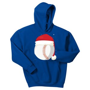 Christmas Baseball Ball Santa Claus Hat Xmas Catcher Pitcher Gift Kids Hoodie