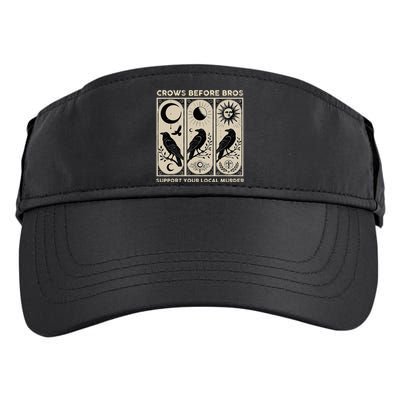 Crows Before Bros Support Your Local Murder Adult Drive Performance Visor