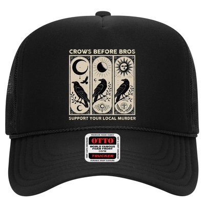 Crows Before Bros Support Your Local Murder Trucker Hat