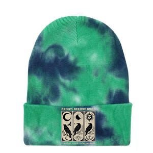 Crows Before Bros Support Your Local Murder Tie Dye 12in Knit Beanie