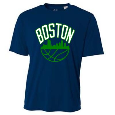 Boston Basketball Jersey Team Cooling Performance Crew T-Shirt