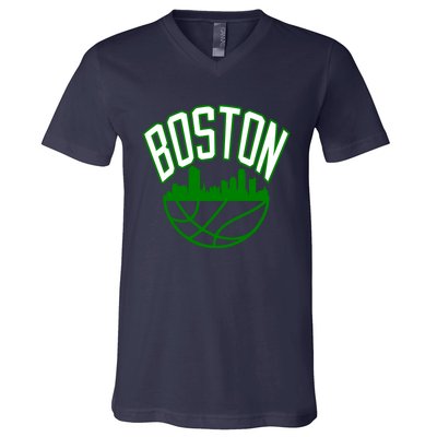 Boston Basketball Jersey Team V-Neck T-Shirt