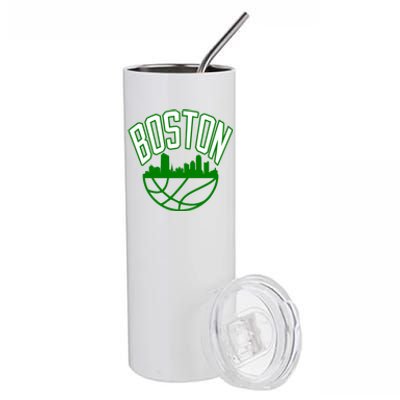 Boston Basketball Jersey Team Stainless Steel Tumbler