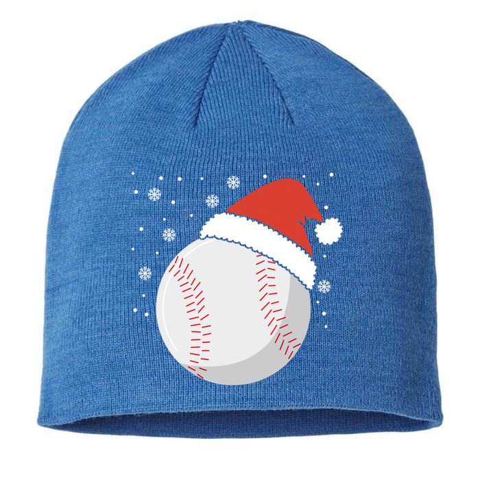 Christmas Baseball Ball Santa Claus Hat Xmas Catcher Pitcher Gift Sustainable Beanie