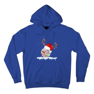 Christmas Baseball Ball Santa Hat Xmas Catcher Pitcher Gift Hoodie