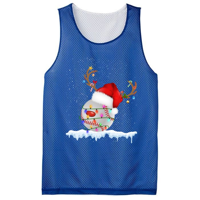 Christmas Baseball Ball Santa Hat Xmas Catcher Pitcher Gift Mesh Reversible Basketball Jersey Tank