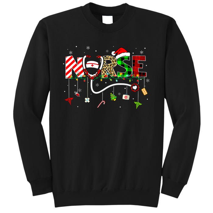 Christmas Boo Boo Crew Reindeer Nurse Buffalo Plaid Nurse Sweatshirt