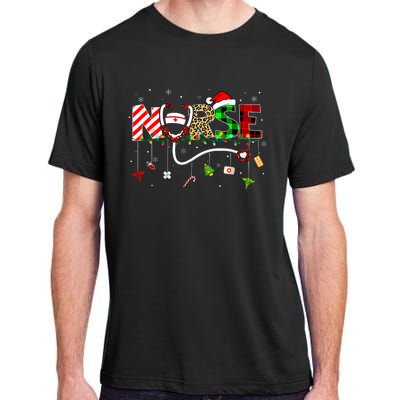 Christmas Boo Boo Crew Reindeer Nurse Buffalo Plaid Nurse Adult ChromaSoft Performance T-Shirt