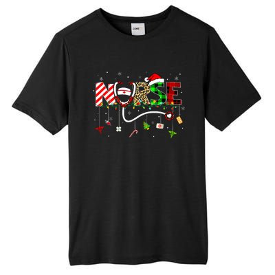 Christmas Boo Boo Crew Reindeer Nurse Buffalo Plaid Nurse Tall Fusion ChromaSoft Performance T-Shirt