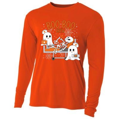 Cool Boo Boo Crew Ghost Doctor Paramedic Nurse Halloween Gift Cooling Performance Long Sleeve Crew