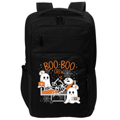 Cool Boo Boo Crew Ghost Doctor Paramedic Nurse Halloween Gift Impact Tech Backpack