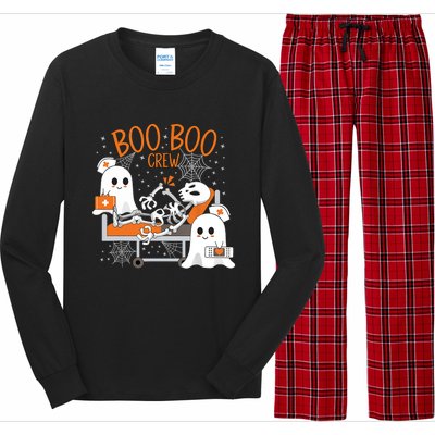 Cool Boo Boo Crew Ghost Doctor Paramedic Nurse Halloween Gift Long Sleeve Pajama Set