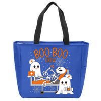 Cool Boo Boo Crew Ghost Doctor Paramedic Nurse Halloween Gift Zip Tote Bag