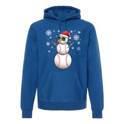 Christmas Baseball Ball Santa Snow Catcher Pitcher Gift Premium Hoodie