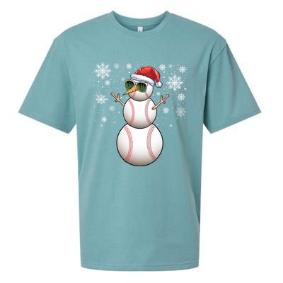 Christmas Baseball Ball Santa Snow Catcher Pitcher Gift Sueded Cloud Jersey T-Shirt