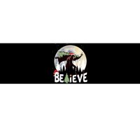 Christmas Bigfoot Believe Sasquatch In Moon Light Santa Xmas Bumper Sticker