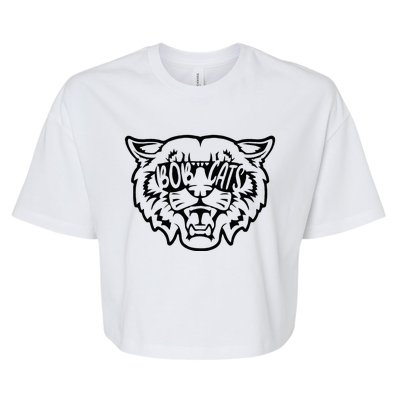 Cool Bobcat Bobcats Sunglasses Animal Lover Bella+Canvas Jersey Crop Tee