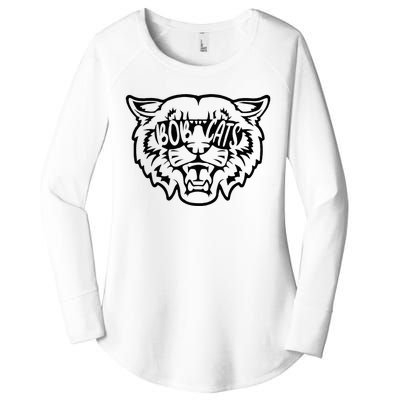 Cool Bobcat Bobcats Sunglasses Animal Lover Women's Perfect Tri Tunic Long Sleeve Shirt