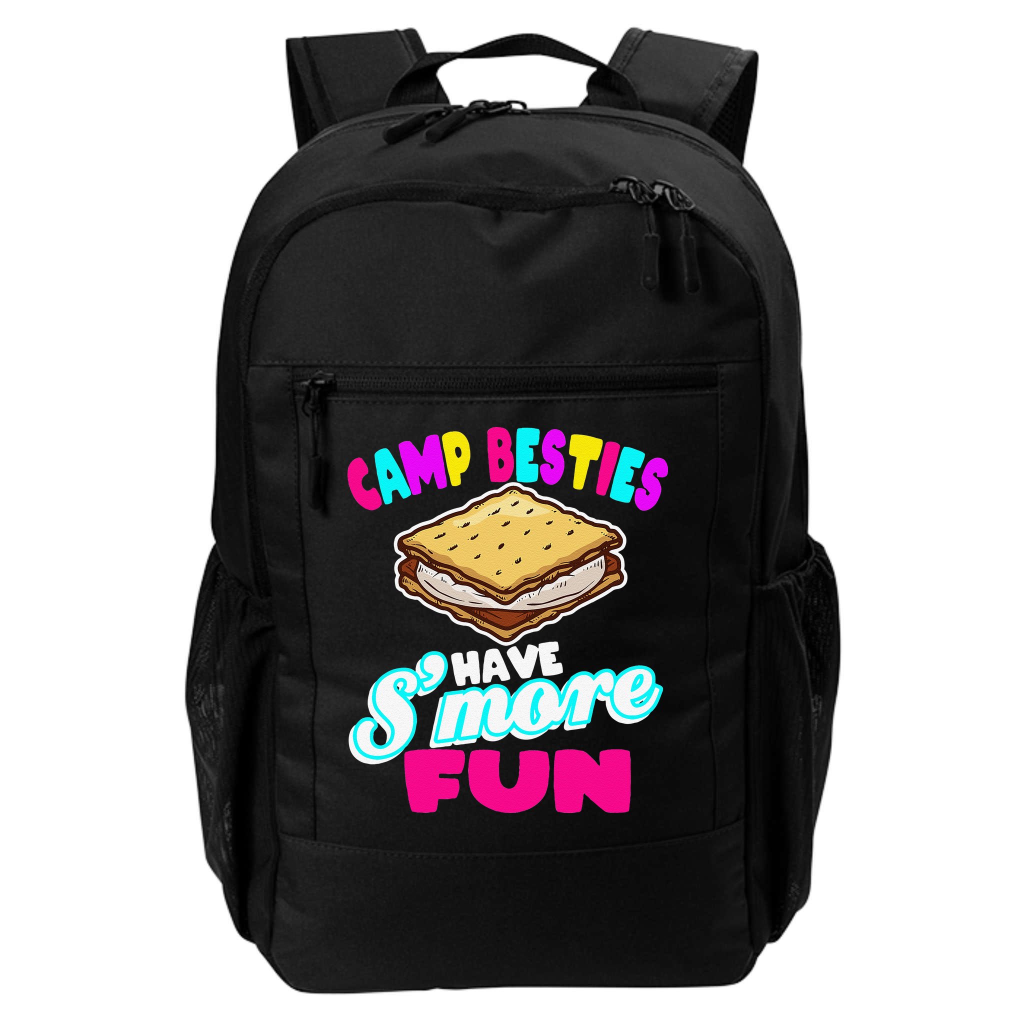 Camp Besties Best Friend Summer Camping Funny Smore Fun Backpack