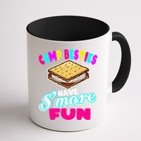 Camp Besties Best Friend Summer Camping Funny Smore Fun Mug