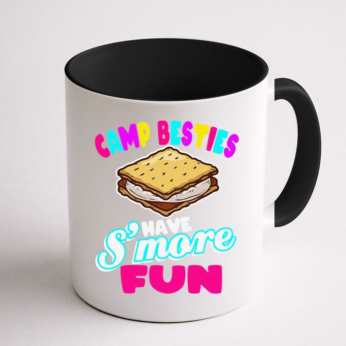 Camp Besties Best Friend Summer Camping Funny Smore Fun Mug