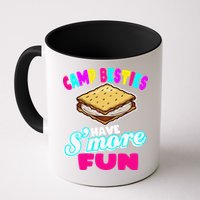 Camp Besties Best Friend Summer Camping Funny Smore Fun Mug