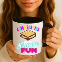 Camp Besties Best Friend Summer Camping Funny Smore Fun Mug