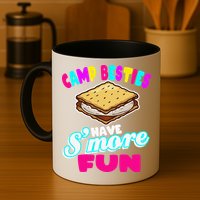Camp Besties Best Friend Summer Camping Funny Smore Fun Mug