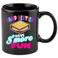 Camp Besties Best Friend Summer Camping Funny Smore Fun 11oz C Handle Ceramic Mug