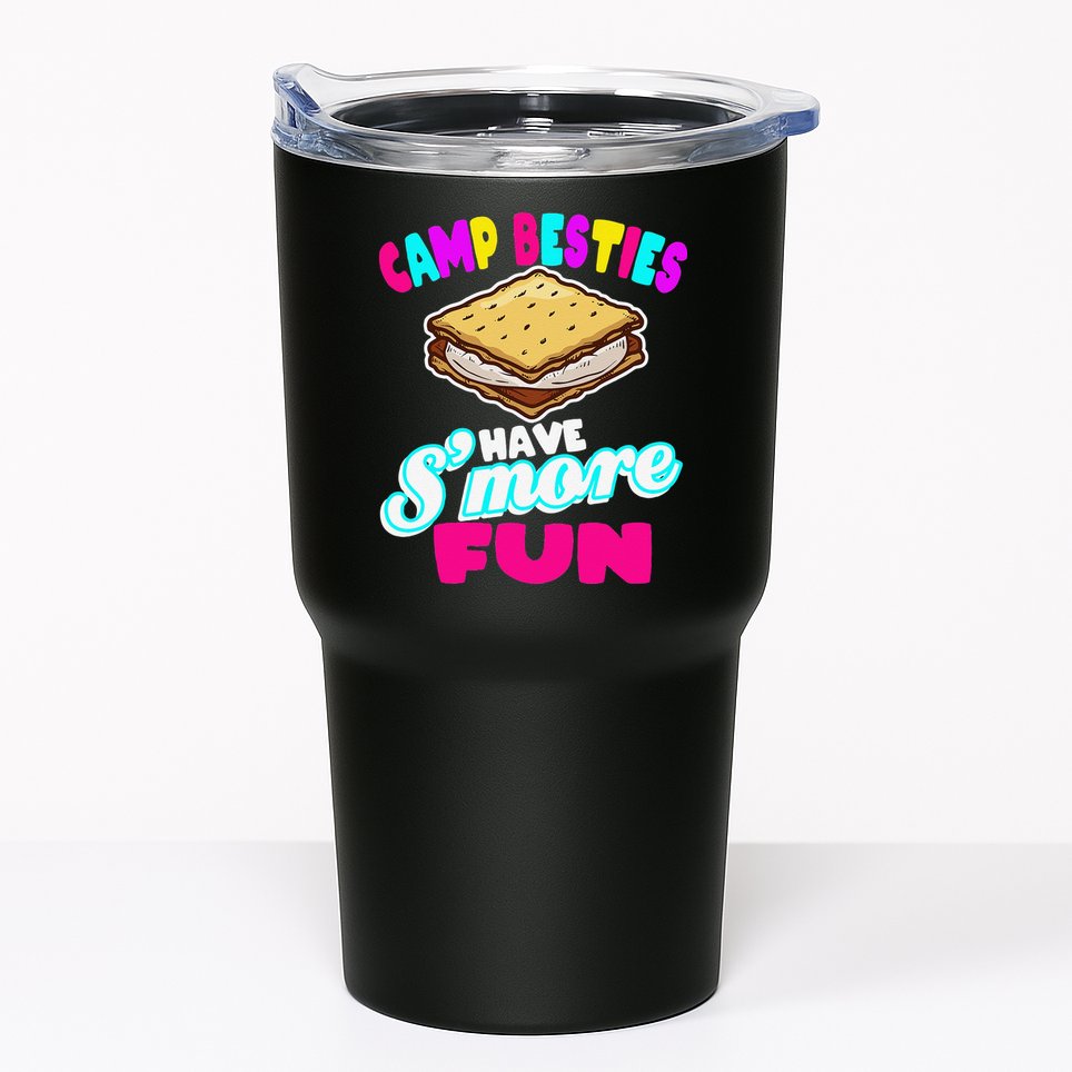 Camp Besties Best Friend Summer Camping Funny Smore Fun Tumbler