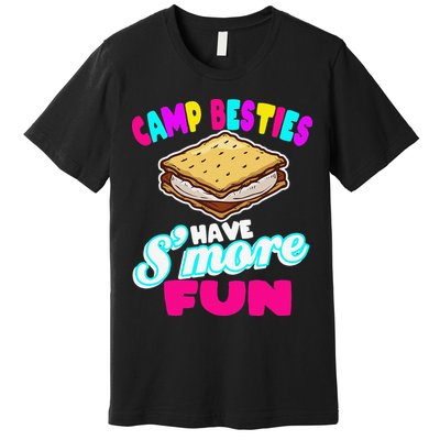Camp Besties Best Friend Summer Camping Funny Smore Fun Premium T-Shirt