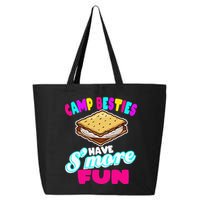 Camp Besties Best Friend Summer Camping Funny Smore Fun 25L Jumbo Tote