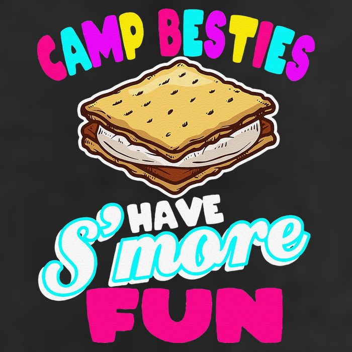 Camp Besties Best Friend Summer Camping Funny Smore Fun 25L Jumbo Tote