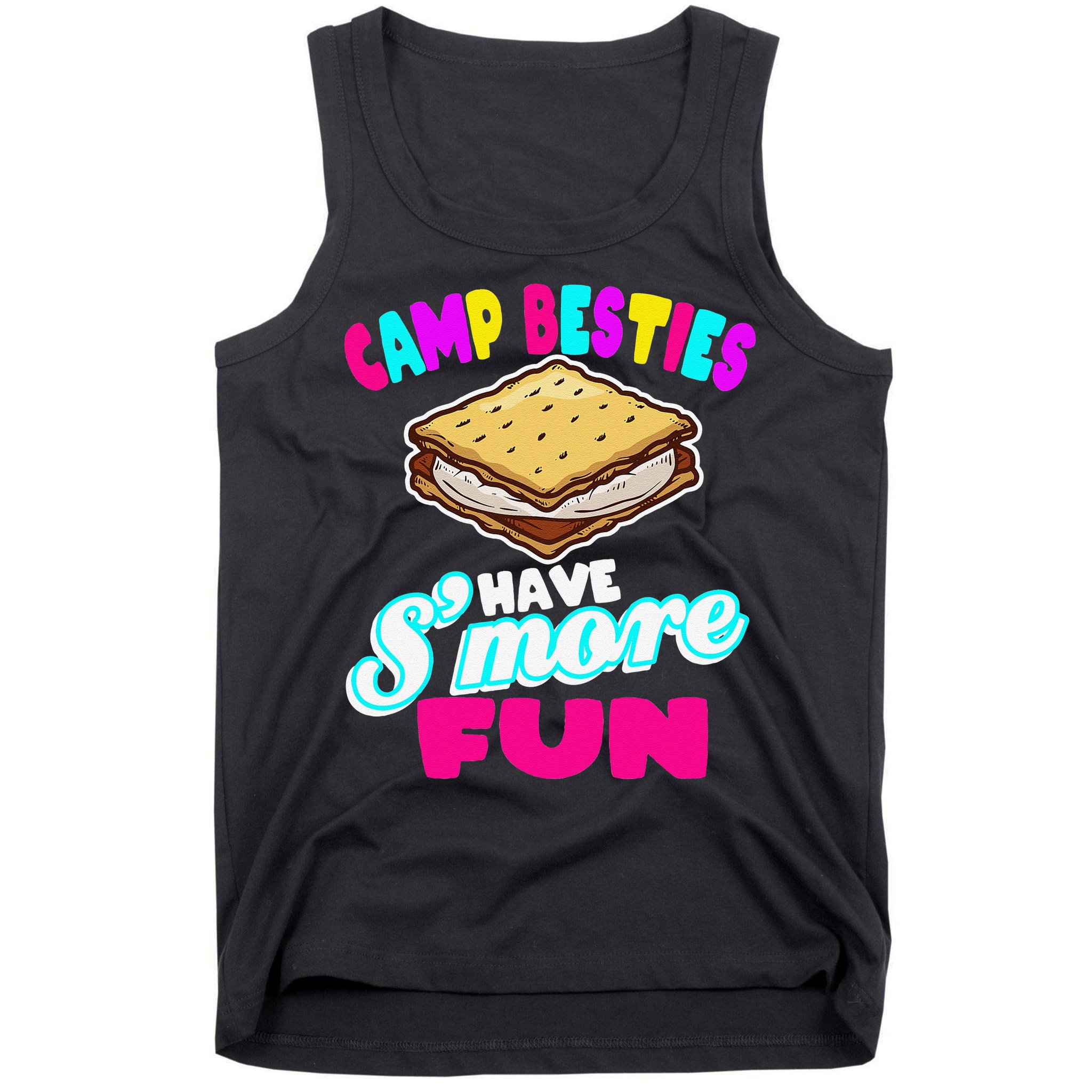 Camp Besties Best Friend Summer Camping Funny Smore Fun Tank Top