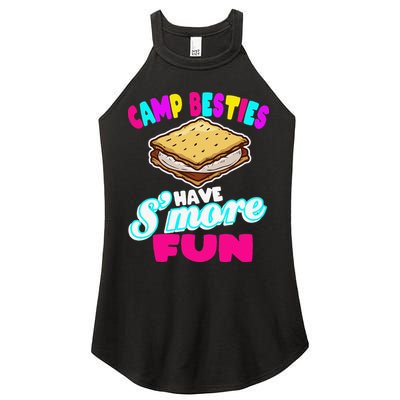 Camp Besties Best Friend Summer Camping Funny Smore Fun Women's Perfect Tri Rocker Tank