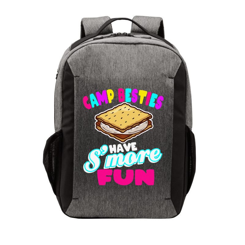 Camp Besties Best Friend Summer Camping Funny Smore Fun Vector Backpack