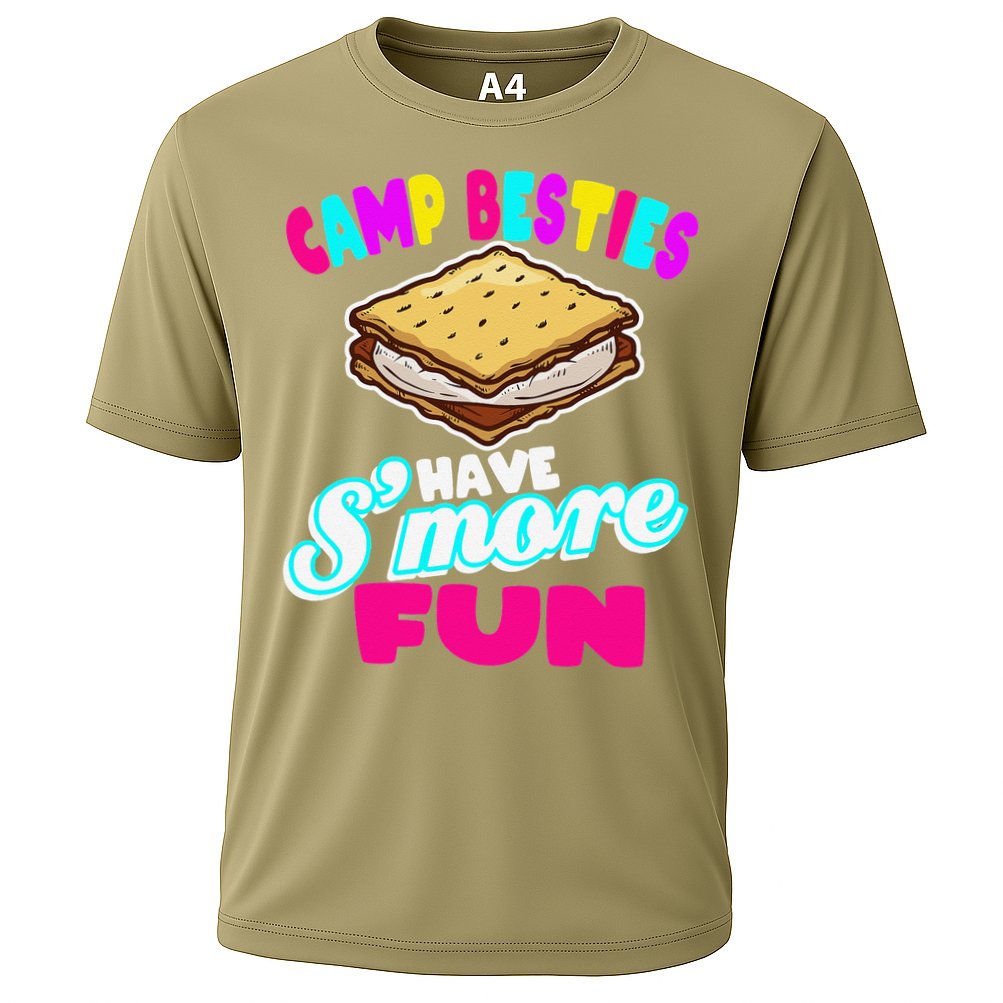 Camp Besties Best Friend Summer Camping Funny Smore Fun Performance Shirt