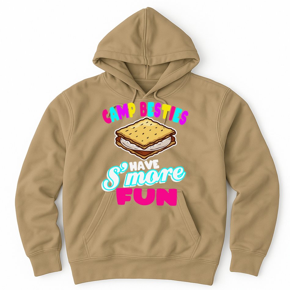 Camp Besties Best Friend Summer Camping Funny Smore Fun Hoodie