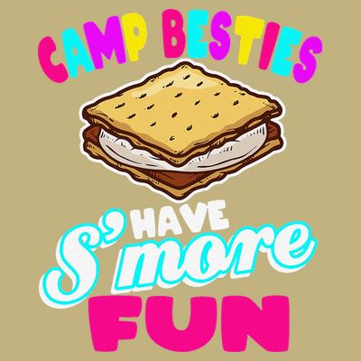 Camp Besties Best Friend Summer Camping Funny Smore Fun T-Shirt