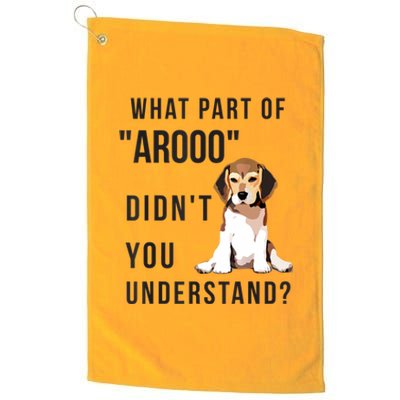 Chicky Beagles Beagles Gift Platinum Collection Golf Towel