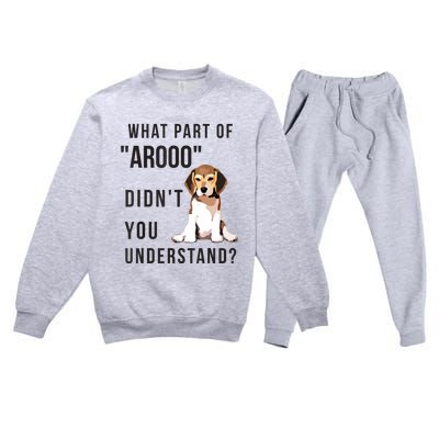 Chicky Beagles Beagles Gift Premium Crewneck Sweatsuit Set