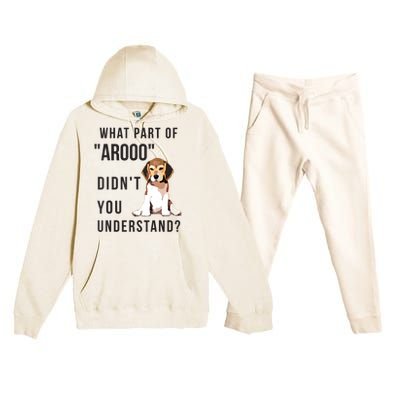 Chicky Beagles Beagles Gift Premium Hooded Sweatsuit Set